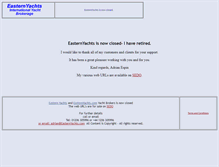 Tablet Screenshot of easternyachts.com